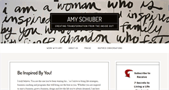 Desktop Screenshot of amyschuber.com